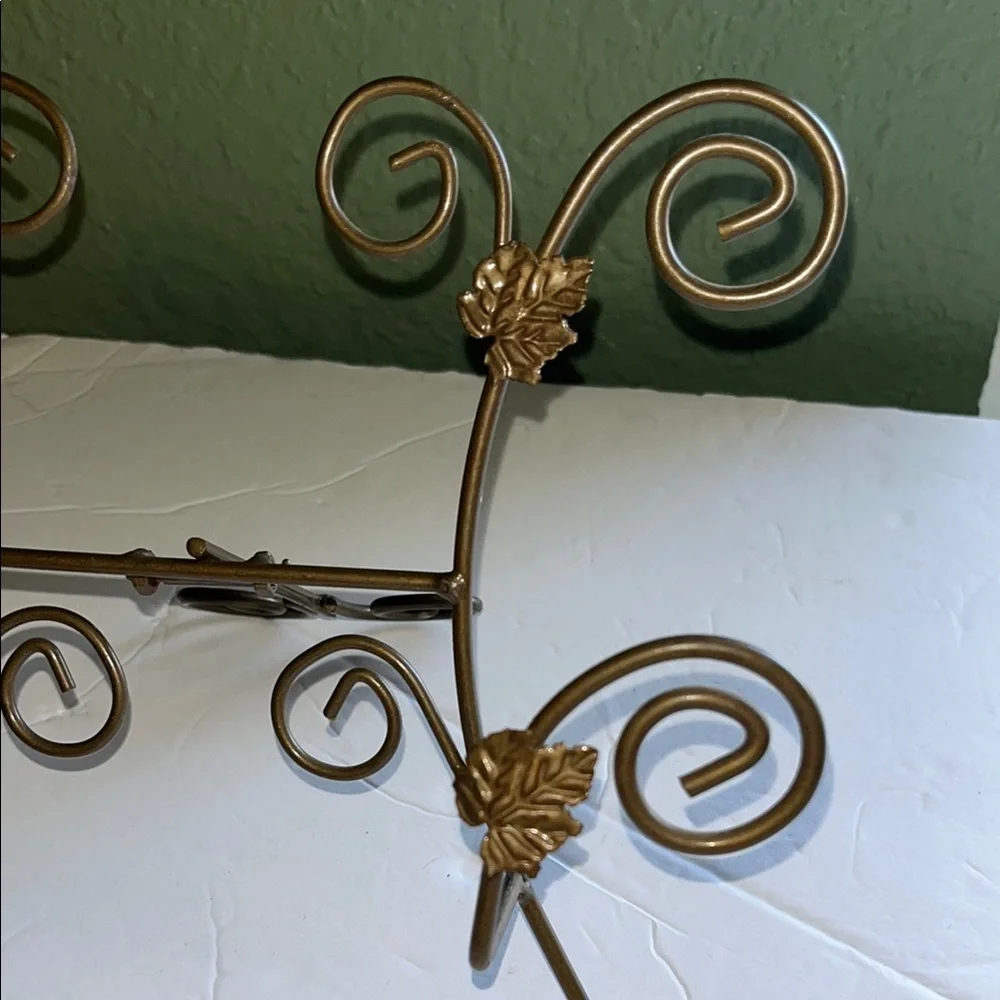Vintage Elegant Easel Gold and Brown Leaf Book Stand